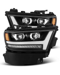 AlphaRex 19-20 Dodge Ram 1500 LUXX LED Proj Headlights Plnk Style Black w/Activ Light/Seq Signal/DRL buy in USA