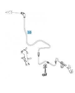 Original Mercedes-Benz Drehzahlsensor Vorderachse links S-Klasse 221 A2219057400 buy in USA