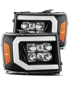 AlphaRex 07-13 GMC 1500HD NOVA LED Proj Headlight Plank Style Gloss Blk w/Activ Light/Seq Signal/DRL buy in USA