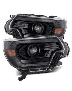 AlphaRex 12-15 Toyota Tacoma LUXX LED Projector Headlights Plank Style Alpha Black w/DRL buy in USA