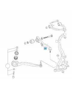 Original Mercedes-Benz Federlenker Achslenker rechts vorne A2213307807 buy in USA