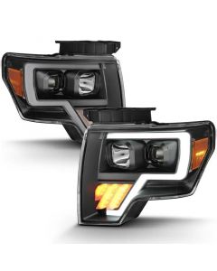 ANZO 2009-2014 Ford F-150 Projector Light Bar G4 H.L. Black Amber buy in USA