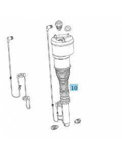 Original Mercedes-Benz Luftfederbein Stoßdämpfer Airmatic vorne rechts S-Klasse 221 TAUSCHTEIL A221320183880 buy in USA