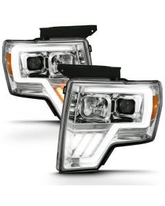 ANZO 2009-2013 Ford F-150 Projector Light Bar G4 Switchback H.L. Chrome Amber buy in USA