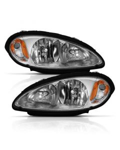 ANZO 2001-2005 Chrysler Pt Cruiser Crystal Headlight Chrome Amber (OE) buy in USA