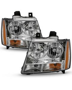 ANZO 2007-2014 Chevy TahOE Crystal Headlight Chrome Amber(OE) buy in USA