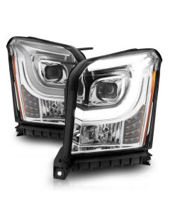 ANZO 2015-2017 GMC Yukon XL Projector Headlights W Lightbar - Chrome/Amber buy in USA