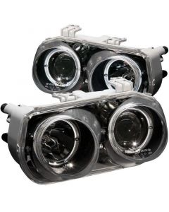 ANZO 1994-1997 Acura Integra Projector Headlights w/ Halo Black buy in USA