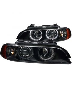 ANZO 1997-2001 BMW 5 Series Projector Headlights w/ Halo Black buy in USA