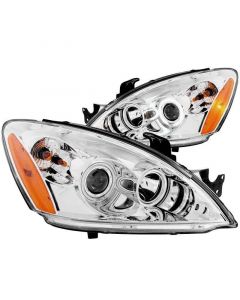 ANZO 2004-2007 Mitsubishi Lancer Projector Headlights w/ Halo Chrome (CCFL) buy in USA