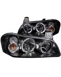 ANZO 2002-2003 Nissan Maxima Crystal Headlights w/ Halo Black buy in USA