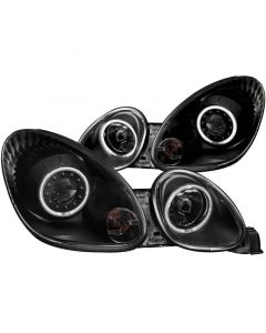 ANZO 1998-2005 Lexus Gs300 Projector Headlights w/ Halo Black buy in USA