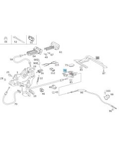 A6394200238 Original Mercedes-Benz Nachstellung Handbremse Feststellbremse Vito Viano 639 447 buy in USA