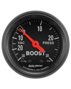 Autometer Z Series 52mm 30 In Hg.-Vac. / 30 PSI Boost / Vacuum Gauge buy in USA