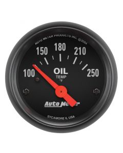 Autometer Z-Series 52mm 100-250 Degrees F. SSE Oil Temp Gauge buy in USA