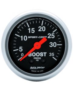 Autometer Sport-Comp 52mm 35 PSI Mechanical Boost Gauge buy in USA