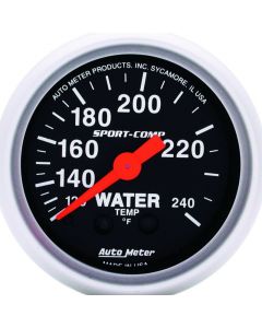 Autometer Sport-Comp 52.4mm 120-240 F Mech 2in Water Temp buy in USA