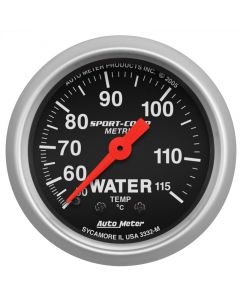 Autometer Sport 2in Water Temp Metric , 50-115 deg. C / Mech buy in USA