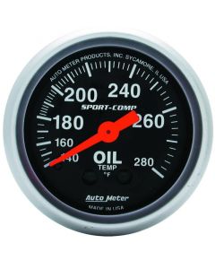 Autometer Sport-Comp 52.4mm 140-280 Deg F Mech Oil Temp Gauge buy in USA