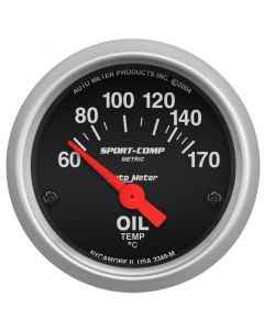 Autometer Sport-Comp 52mm 60-170 Degree Short Sweep Electronic Oil Temperature Gauge buy in USA