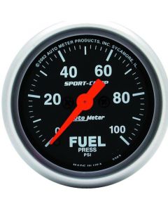 Autometer Sport-Comp 52mm 0-100 PSI Electronic Fuel Pressure Gauge buy in USA