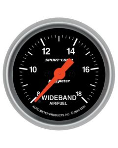 Autometer Sport-Comp 52mm Full Sweep Electronic Analog Wideband Air/Fuel Ratio Gauge buy in USA