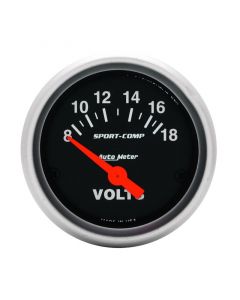 Autometer Sport-Comp 52mm 8-18 Volt Electronic Voltmeter Gauge buy in USA