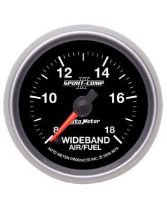 Autometer Sport-Comp II 52mm 8:1-18:1 AFR Wideband Air/Fuel Ratio Analog Gauge buy in USA