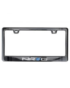 NRG Carbon License Plate Frame/ Fiber Poly Dip Finish Wet w/ NRG Logo buy in USA