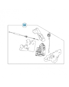 Original Mercedes-Benz Türschloss vorne links A-Klasse 169 A1697203935 buy in USA