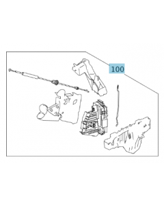 Original Mercedes-Benz Türschloss vorne rechts ML 164 A1647201035 buy in USA