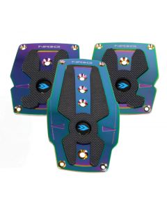 NRG Aluminum Sport Pedal M/T - Neochrome w/Black Rubber Inserts buy in USA