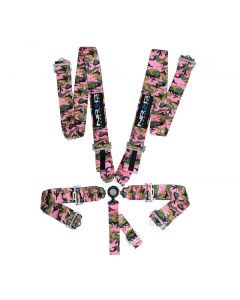 NRG SFI 16.1 5pt 3in. Seat Belt Harness/ Cam Lock - Pink Camo buy in USA