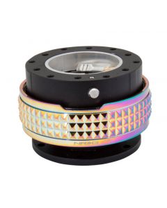 NRG Quick Release Kit - Pyramid Edition - Black Body / Neochrome Pyramid Ring buy in USA