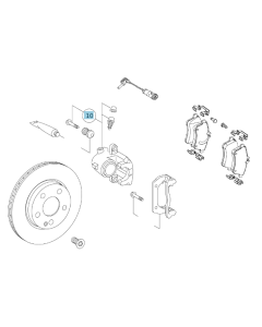 Original Mercedes-Benz Bremssattel links vorne A-Klasse 169 B-Klasse 245, A169420098380 buy in USA