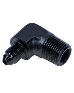 Snow Performance 3/8in NPT to 4AN Elbow Water Fitting (Black) buy in USA