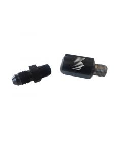 Snow Performance 1/8in NPT Female to 4AN Male Low Profile Straight Nozzle Holder buy in USA