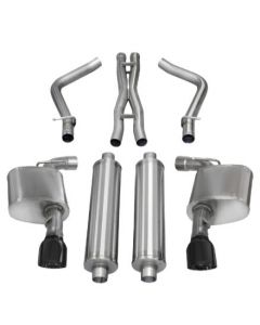 Corsa 12-14 Dodge Charger SRT-8 6.4L V8 Black Xtreme Cat-Back Exhaust buy in USA