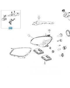 Original Mercedes-Benz Reparatursatz Scheinwerfer links C-Klasse 203 204 A2048201114 buy in USA