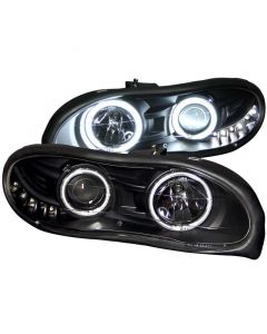 ANZO 1998-2002 Chevrolet Camaro Projector Headlights w/ Halo Black buy in USA