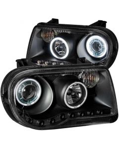 ANZO 2005-2010 Chrysler 300C Projector Headlights w/ Halo Black (CCFL) G2 buy in USA