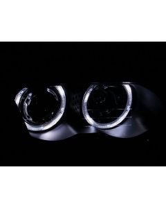 ANZO 1999-2001 BMW 3 Series E46 Projector Headlights w/ Halo Black (CCFL) buy in USA