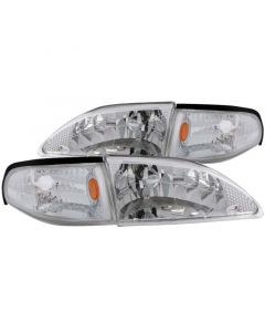 ANZO 1994-1998 Ford Mustang Crystal Headlights Chrome buy in USA