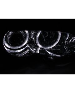 ANZO 2000-2003 BMW 3 Series E46 Projector Headlights w/ Halo Chrome buy in USA