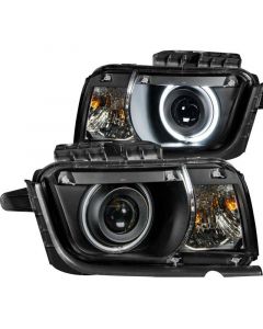 ANZO 2010-2013 Chevrolet Camaro Projector Headlights w/ Halo Black (CCFL) buy in USA