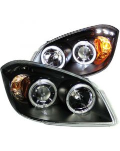 ANZO 2005-2010 Chevrolet Cobalt Projector Headlights w/ Halo Black w/ LED buy in USA