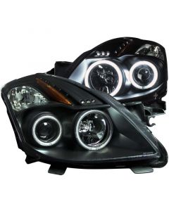 ANZO 2008-2009 Nissan Altima (2 Door ONLY) Projector Headlights w/ Halo Black (CCFL) buy in USA