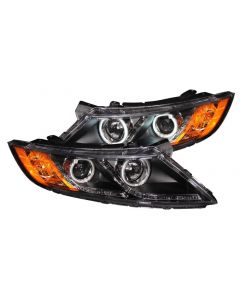 ANZO 2011-2013 Kia Optima Projector Headlights w/ Halo Black (CCFL) buy in USA