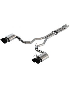 Borla 2020 Ford GT500 5.2L AT 3in ATAK CatBack Exhaust w/ Black Chrome Tips buy in USA