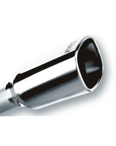 Borla 2.25in Inlet 3.28in x 3.5in Square Rolled Angle Cut x 7.88in Long Exhaust Tip buy in USA